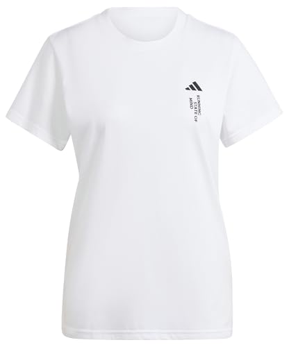 adidas Women's Running State of Mind Graphic Tee T-Shirt, White, S von adidas