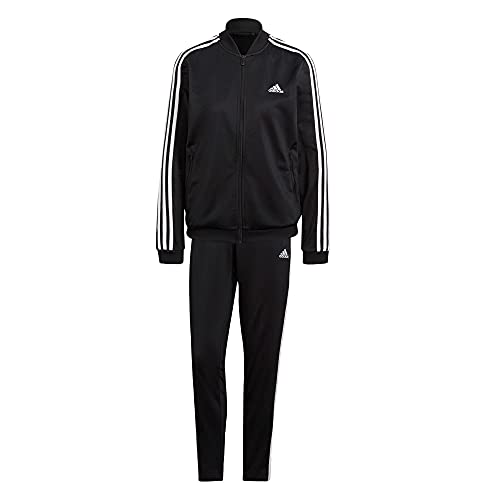 adidas Damen Set W 3S Tr Ts, Schwarz/Weiß, GM5534, M/S von adidas