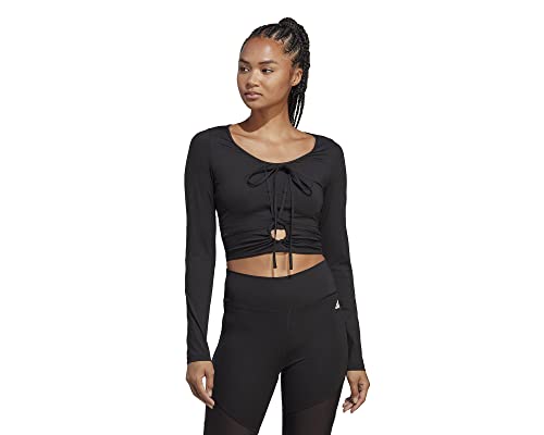Adidas Damen T-Shirt (Long Sleeve) Dance Ls, Black, HS2326, XL von adidas