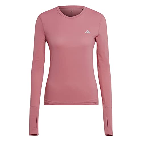 Adidas Damen T-Shirt (Long Sleeve) Fast Ls, Pink Strata, HR5702, L von adidas