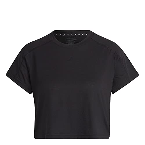 Adidas Damen T-Shirt (Short Sleeve) Tr-Es 3Bar T, Black, HR7789, XL von adidas