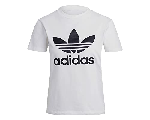 adidas Damen Trefoil Tee T Shirt, Weiß, 40 EU von adidas
