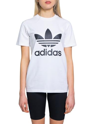 adidas Damen Trefoil Tee T Shirt, Weiß, 38 EU von adidas