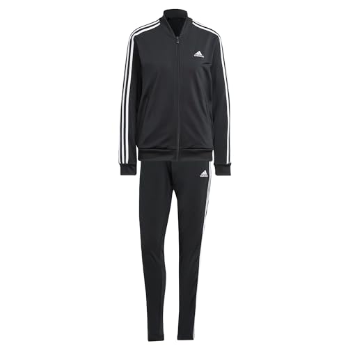 adidas IJ8781 W 3S TR TS Tracksuit Damen Top:black/white Bottom:BLACK/WHITE Größe 2XS von adidas