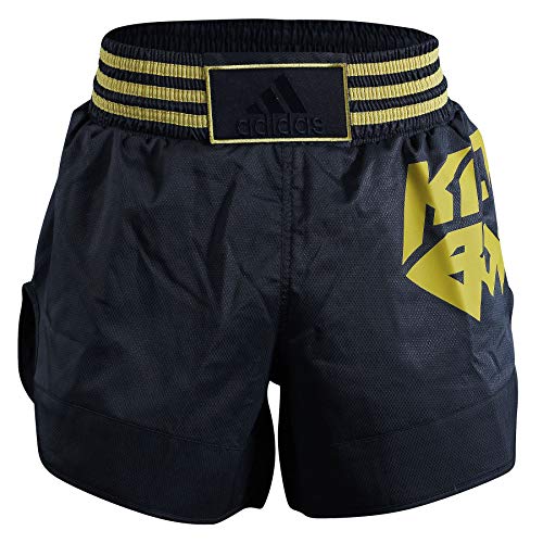 adidas Erwachsene Kick Boxing Shorts, schwarz/Gold, L von adidas