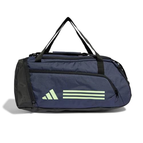 adidas Essentials 3-Stripes Duffel Bag Tasche, Shadow Navy/Green Spark, 29.9L von adidas