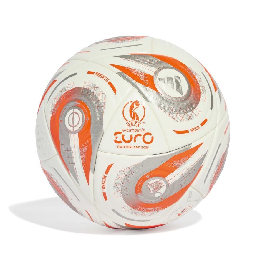 adidas Fußball Konektis Pro Frauen-EM 2025 Finale Matchball - Weiß/Silber/Orange von adidas