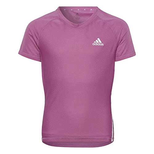 adidas Girls T-Shirt (Short Sleeve) G AR 3S Tee, Semi Pulse Lilac/White, HL2428, 128 von adidas