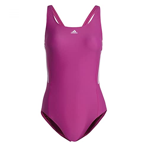 adidas HR9477 3S MID Suit Swimsuit Women's Lucid Fuchsia/White 42 von adidas