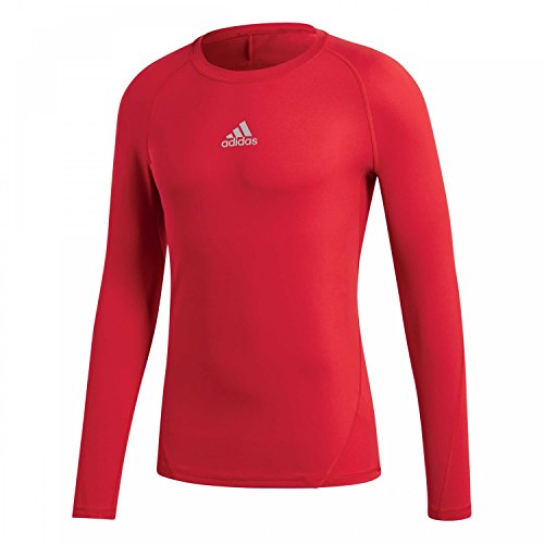adidas Herren Trainingsshirt Alphaskin Sport Longsleeve, Power Red, S, CW9490 von adidas