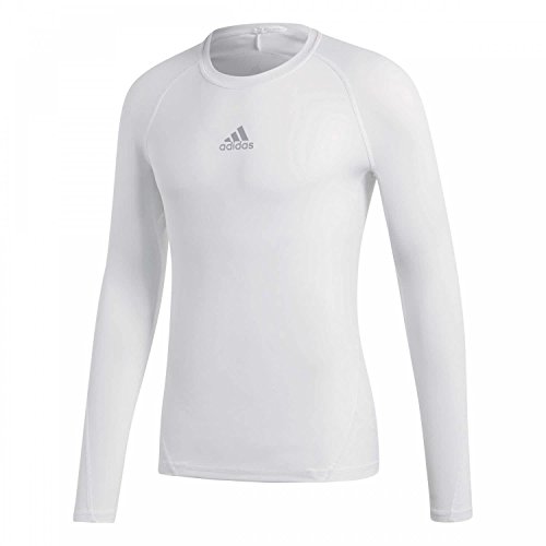 adidas Herren Trainingsshirt Alphaskin Sport Longsleeve, White, XXL, CW9487 von adidas