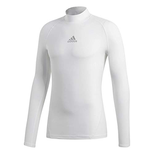 adidas Herren Alphaskin Warm T shirt Longsleeve, White, 18-23 EU von adidas