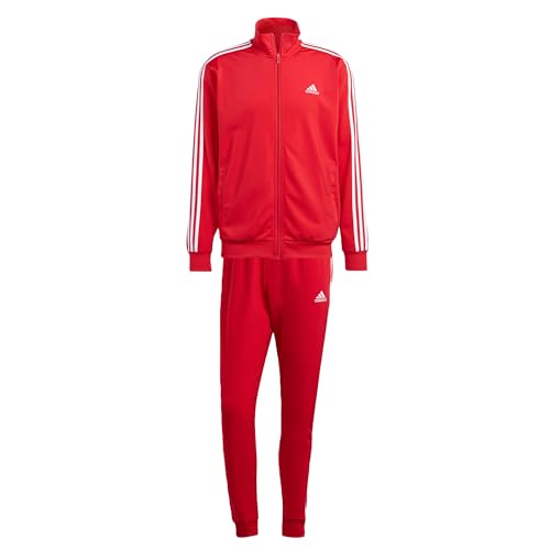 adidas Herren Basic 3-Stripes Tricot Track Suit, Better Scarlet, XXL von adidas