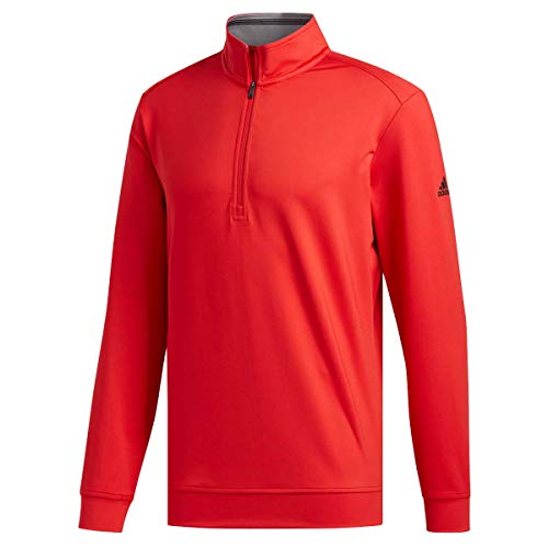 adidas Herren Classic Club 1/4 Zip Sweatshirt Trikot, Rot, 2XL von adidas