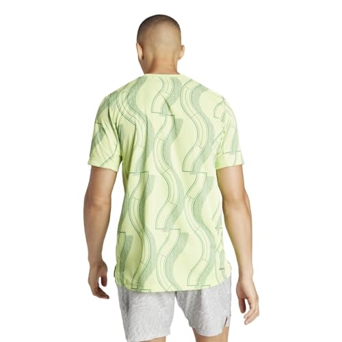 adidas Men's Club Tennis Graphic Tee T-Shirt, Pulse Lime/preloved Green, L von adidas