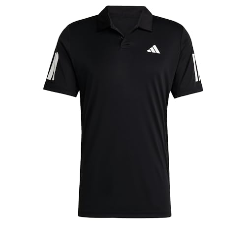 adidas Herren Club Tennis 3-Stripes Polo Shirt, Black, S von adidas