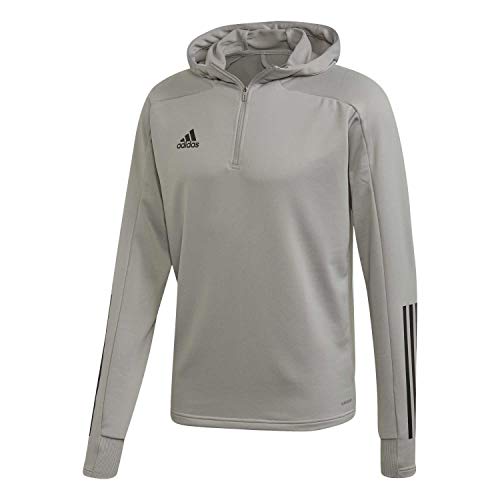 Adidas Herren Condivo 20 Kapuzen-Sweatshirt Und Zip, Tmmdgr/Black, S von adidas