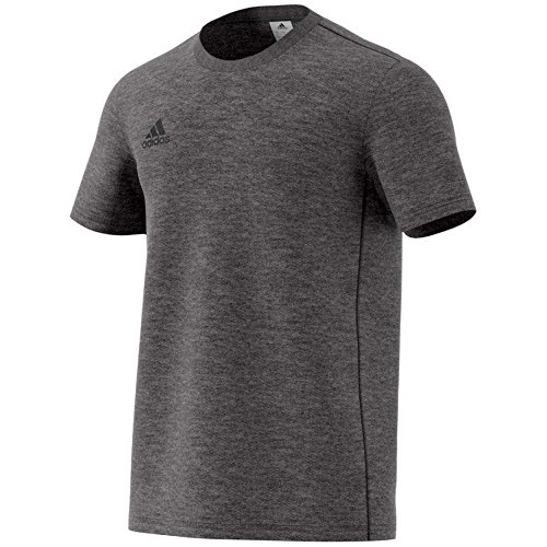 adidas Herren Core 18 T-Shirt, Dark Grey Heather/Black, S von adidas