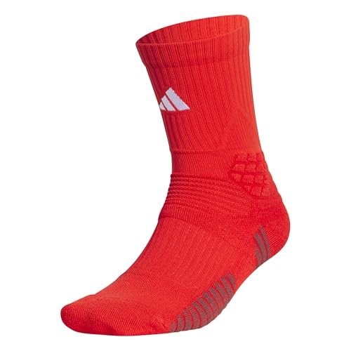 adidas Herren Crew Socks, red, 10.5-12.5 von adidas