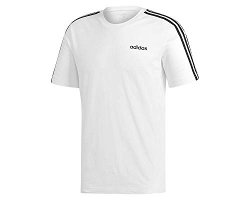 adidas Herren Trainingsshirt Essentials 3-Streifen, White/Black, L, DU0441 von adidas