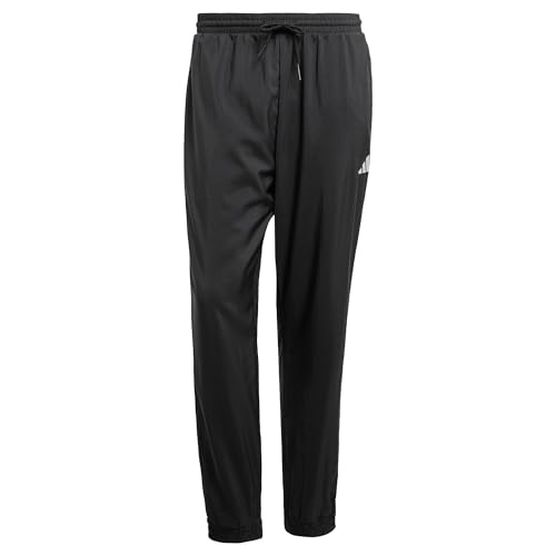 adidas Herren Essentials SMALL Logo Stanford Pant Elasticated, Black/White, XS von adidas