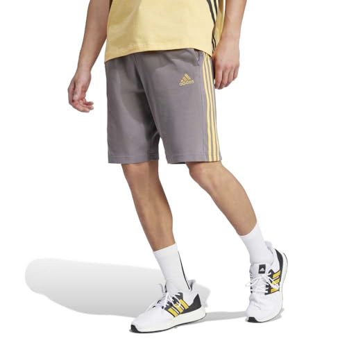 adidas Men's Essentials Single Jersey 3-Stripes Shorts Freizeit, Charcoal, L Tall von adidas