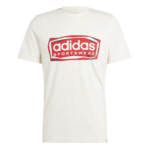 adidas Men's Folded Sportswear Graphic Tee T-Shirt, Non-Dyed, L von adidas