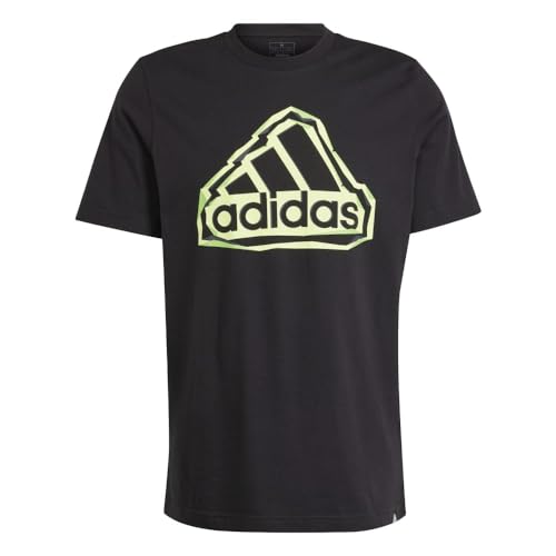 adidas Men's Folded Badge Graphic Tee T-Shirt, Black, L von adidas