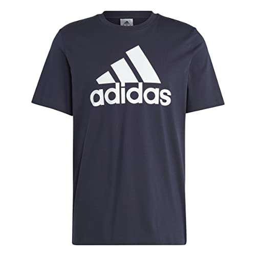 adidas Herren Essentials Single Langarm T-Shirt, Legend Ink/White, S von adidas