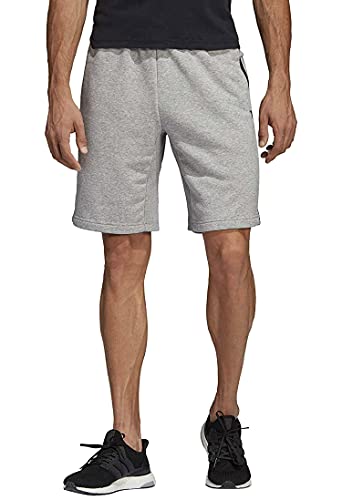 adidas Herren Must Haves 3-Streifen Shorts, Medium Grey Heather/Black, M von adidas