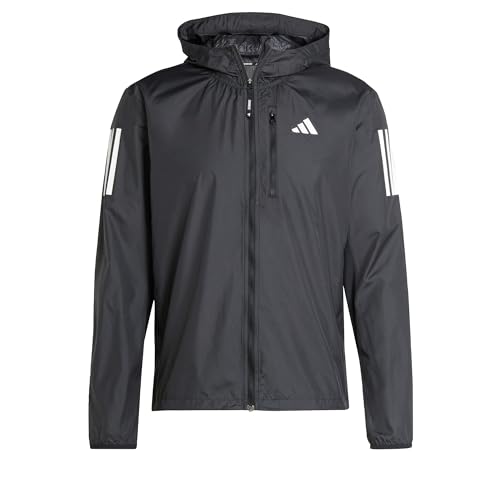 adidas Men's Own The Run Jacket Jacke, Black/White, XXL von adidas