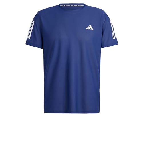 adidas Men's Own The Run Tee T-Shirt, Dark Blue, M von adidas