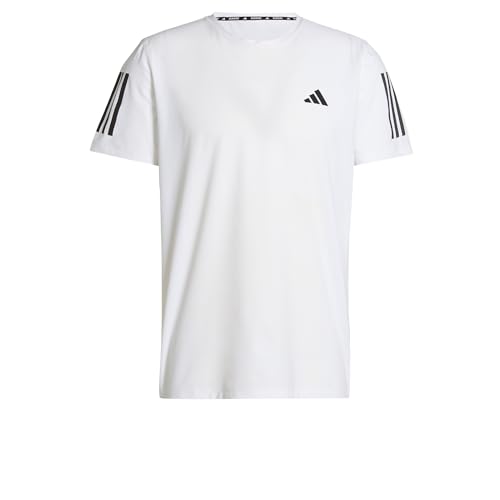 adidas Men's Own The Run Tee T-Shirt, White, S von adidas