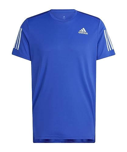 adidas Herren Own the Run Langarm T-Shirt, Lucid Blue/Reflective Silver, S von adidas