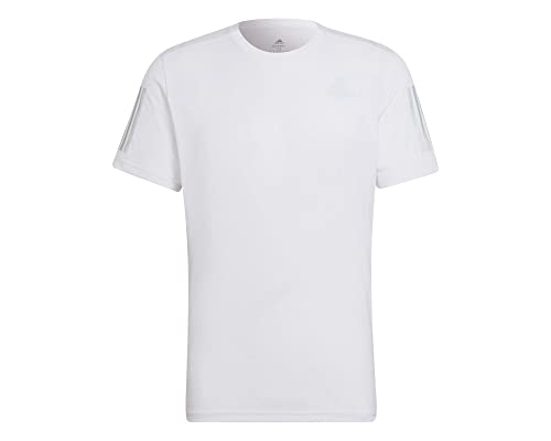 adidas Herren Own the Run Tee T Shirt, White/Reflective Silver, M EU von adidas