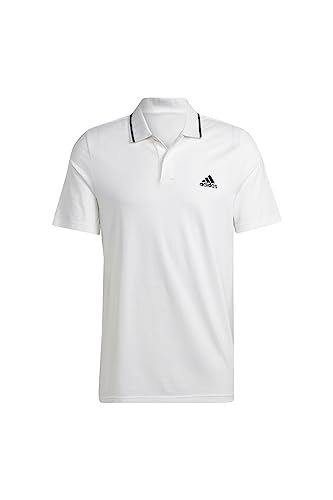 Adidas Herren Polo Shirt (Short Sleeve) M Sl Pq Ps, White, IC9315, L von adidas