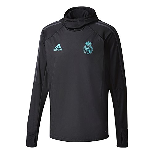 adidas Herren Real Madrid Sweatshirt Warm Oberteil, Black/Solgre, XS, BP5550 von adidas