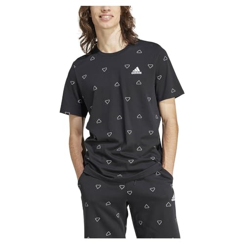 adidas Men's Seasonal Essentials Monogram Graphic Tee T-Shirt, Black, L Tall 3 inch von adidas