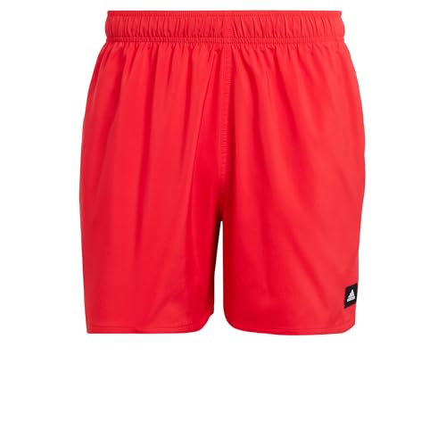 adidas Herren Solid CLX Short-Length Swim Shorts, Pure Ruby/Black, XXL adidas Herren Solid CLX Short-Length Swim Shorts, Pure Ruby/Black, XXL von adidas