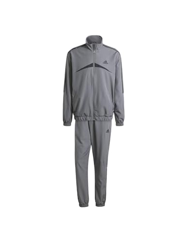 adidas Men's Sportswear Woven Chevron Track Suit Trainingsanzug, Grey Five, S von adidas
