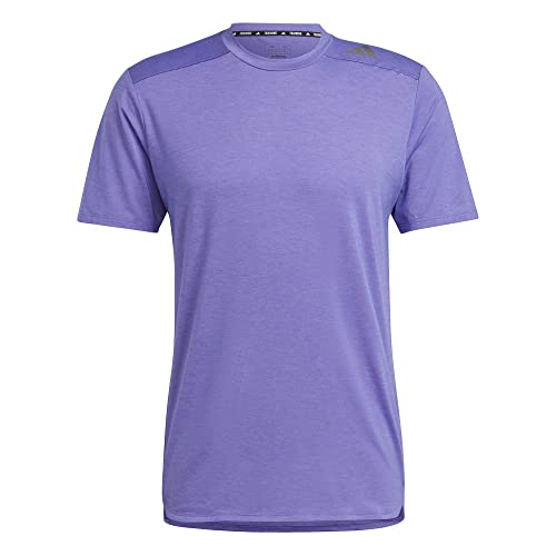 Adidas Herren T-Shirt (Short Sleeve) D4T HIIT Cs Tee, Purple Rush, IB9102, 2XL von adidas
