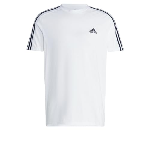 adidas Herren T-Shirt (Short Sleeve) M 3S Sj T, White/Black, IC9336, 3XL von adidas