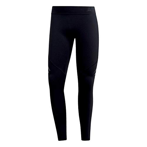 adidas Herren Tights Alphaskin Tech 3-Streifen, Black, S, DQ3575 von adidas