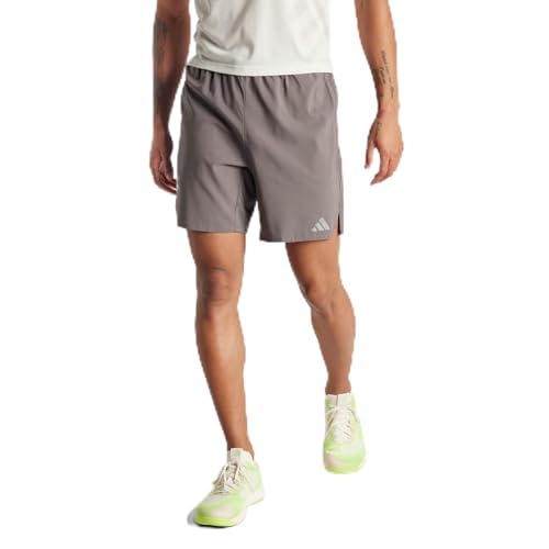 adidas Men's HIIT Workout 3-Stripes Shorts Freizeit, Charcoal, M 7 inch von adidas