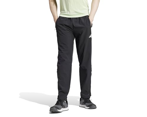 adidas Men's Workout Pants Hose, Black/White, L von adidas