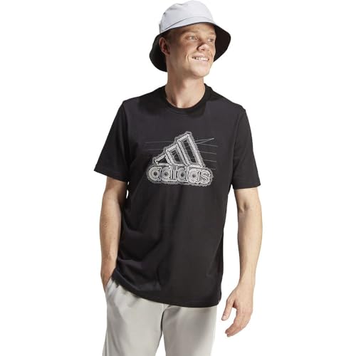 adidas Men's Growth Badge Graphic Tee T-Shirt, Black, S Tall von adidas