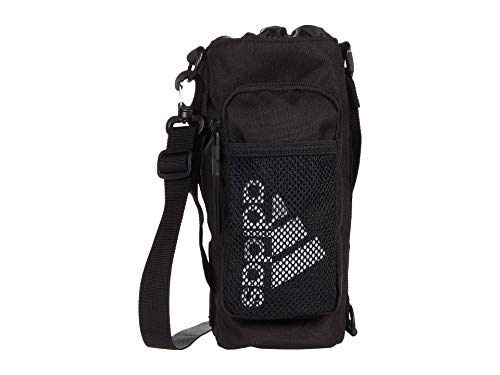 adidas Hydration Crossbody Water Bottle Sling Bag, Black/White, One Size. von adidas