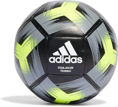 adidas IA0971 STARLANCER TRN Recreational Soccer Ball Unisex Adult Black/Lucid Lemon/Grey Three/White Größe 5 von adidas