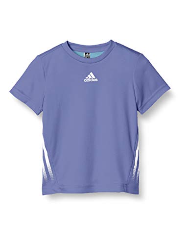adidas Jungen B A.R. Tee Tennisshorts, Crew Blue/Hazy Blue/White, 7-8A von adidas