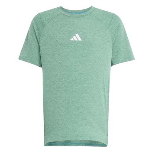 adidas Jungen GOTO PZ T-Shirt, Pure Teal/Lime Burst/Reflective Silver, 9-10 Years von adidas
